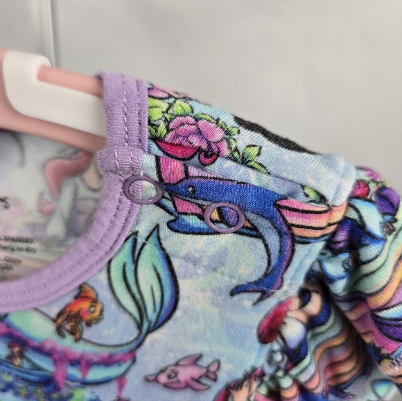 Disney Ariel and Friends Girls Dress with Purple Bloomers 18-24mo - Picture 5 of 7
